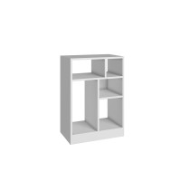 Manhattan Comfort 25AMC6 Valenca Bookcase 1.0 with  5 shelves in White